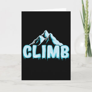 Climb Extreme Sports Ice Climbing Winter Card