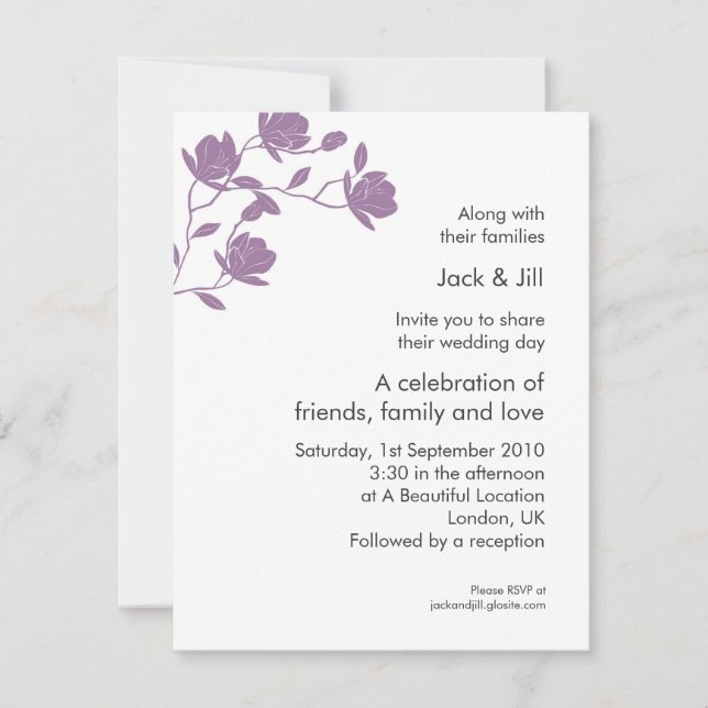 Climb High (purple) 4.25x5.5 Invitation (Front)