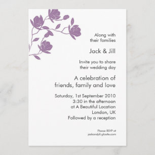 Climb High (purple) 5x7 Invitation
