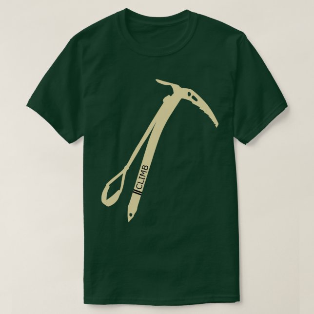 Climb Ice Axe T-Shirt (Design Front)