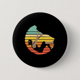 Climb Like A Girl Rock Climber Climbing Bouldering 6 Cm Round Badge