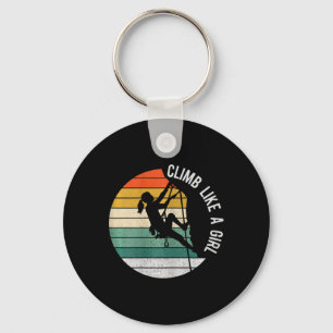 Climb Like A Girl Rock Climbing Gear Kids Women Su Key Ring