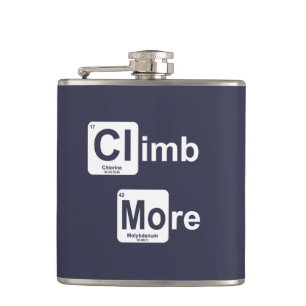 Climb More Hip Flask
