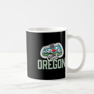 Climb Oregon - Retro Rock Climbing Vintage Carabin Coffee Mug