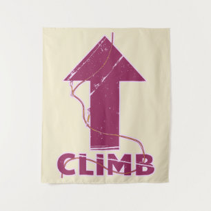 Climb rock climbing rope tapestry
