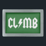 Climb Rock 'n Roll Belt Buckle<br><div class="desc">Climbing rocks. Pun,  intended. Yeah.</div>