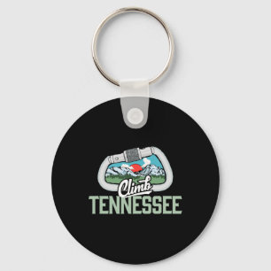 Climb Tennessee - Retro Rock Climbing Vintage Cara Key Ring