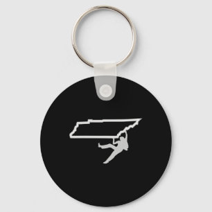Climb Tennessee State For Mountain Climbers Key Ring