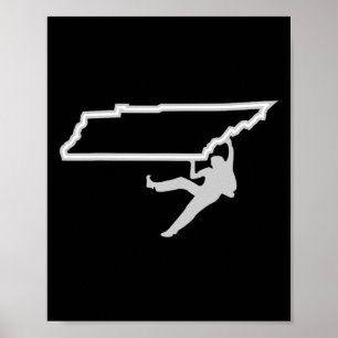 Climb Tennessee State For Mountain Climbers Poster
