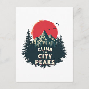 Climb The City Peaks – Mountaineer Adventures Awai Holiday Postcard