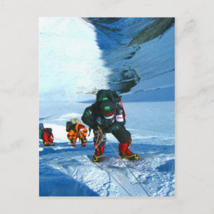 Climb to goal and success mount everest postcard