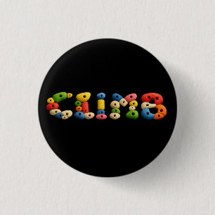 Climb Wall Climbing Holds fun  3 Cm Round Badge