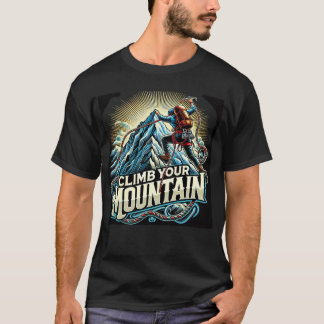 "Climb Your Mountain, Embrace Adventure!" T-Shirt