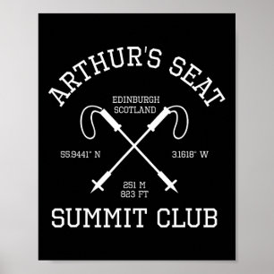 Climbed Arthur’s Seat Scotland Summit Club Hike Hi Poster