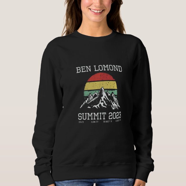Climbed Ben Lomond Summit 2023 Hike Scotland UK Su Sweatshirt (Front)