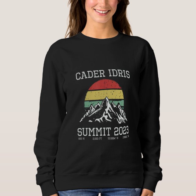 Climbed Cadair Idris Summit 2023 Hike Wales Sun Hi Sweatshirt (Front)
