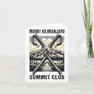 Climbed Mount Kilimanjaro Summit Club Hike Tanzani Card