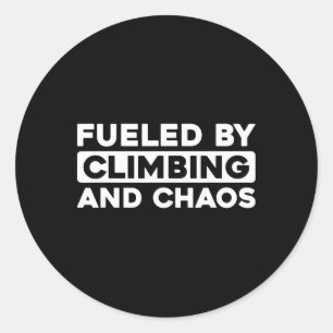 Climber Bouldering Mountain Climb Mountaineer Rock Classic Round Sticker
