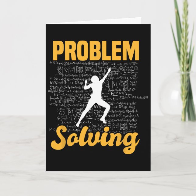 Climber Bouldering Problem Solving Climber Rock Cl Card (Front)