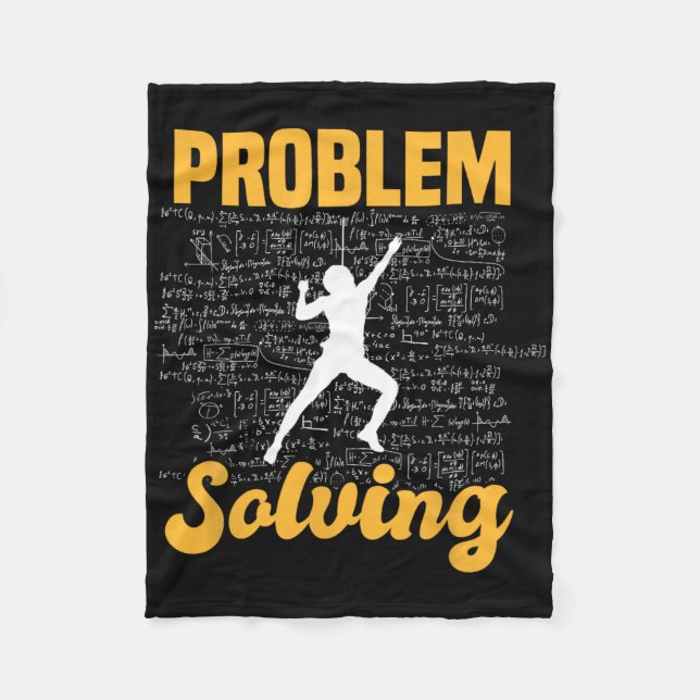 Climber Bouldering Problem Solving Climber Rock Cl Fleece Blanket (Front)