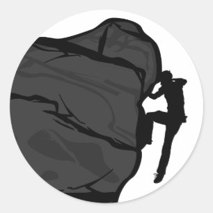 Climber Bouldering Sticker