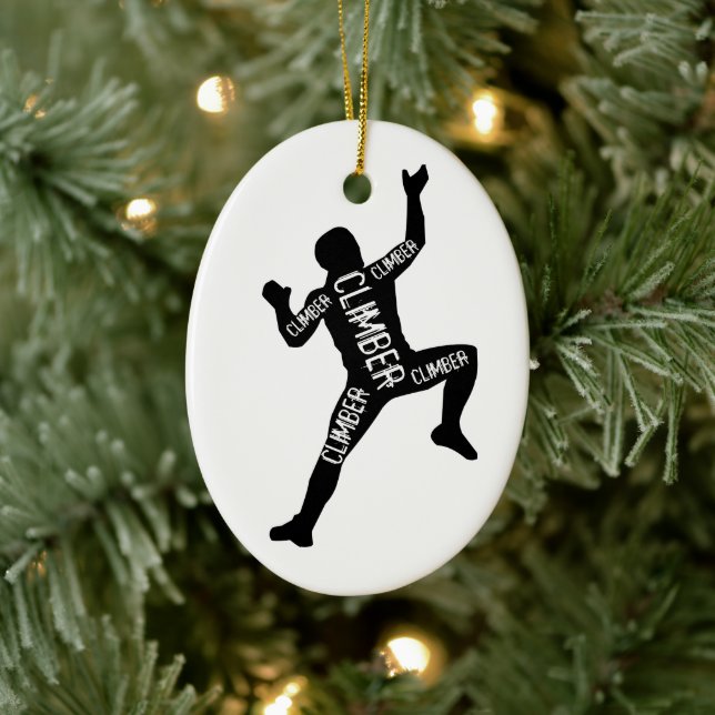 Climber Ceramic Ornament (Tree)