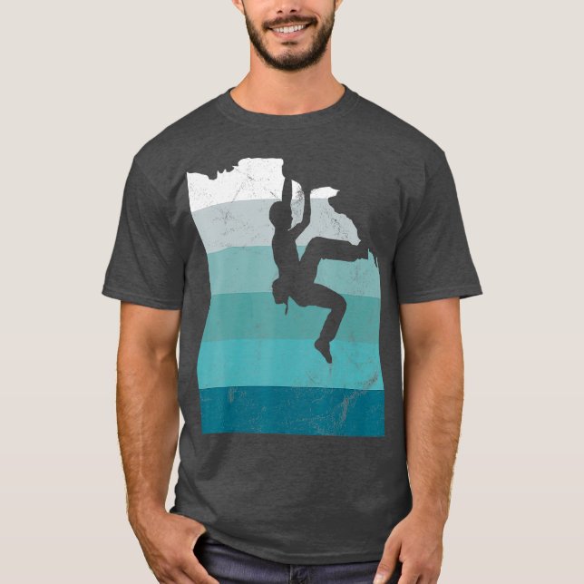 Climber Climbing Bouldering Free Speed Solo Gift T-Shirt (Front)