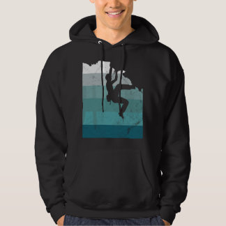 Climber Climbing Bouldering Free Speed Solo Vintag Hoodie
