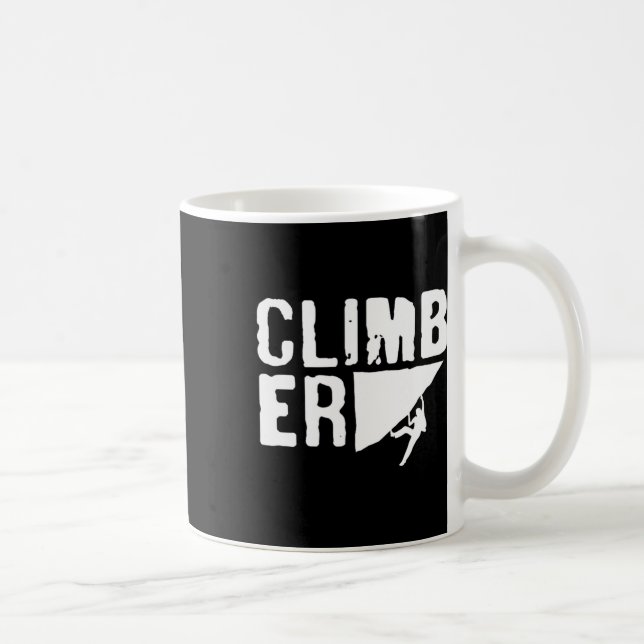 Climber Climbing Bouldering Rock Climb  Coffee Mug (Right)