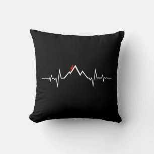 Climber Climbing Heartbeat Cushion