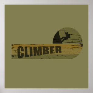climber climbing lover poster