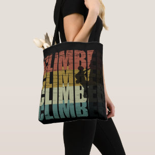 climber climbing lover tote bag