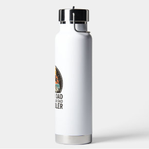 Climber Dad Vintage Sunset Funny T-Shirt Design_1 Water Bottle