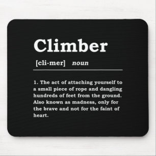 Climber Definition Noun Boulderin Rock Climber Mou Mouse Pad