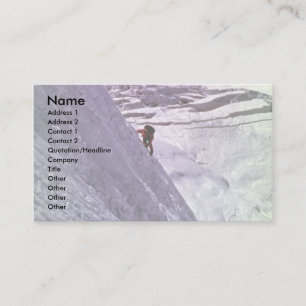 Climber on south face of Annapurna, 5800 metres, N Business Card