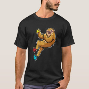 Climber Rock Climbing Bouldering Sloth T-Shirt