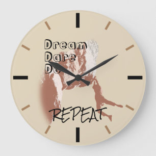 Climber's Creed Large Clock