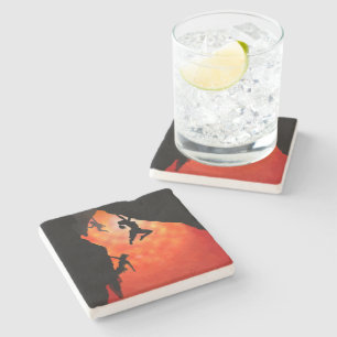 climbers stone coaster