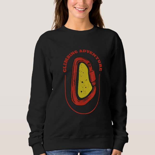 Climbing Adventure Carabiner Sweatshirt (Front)
