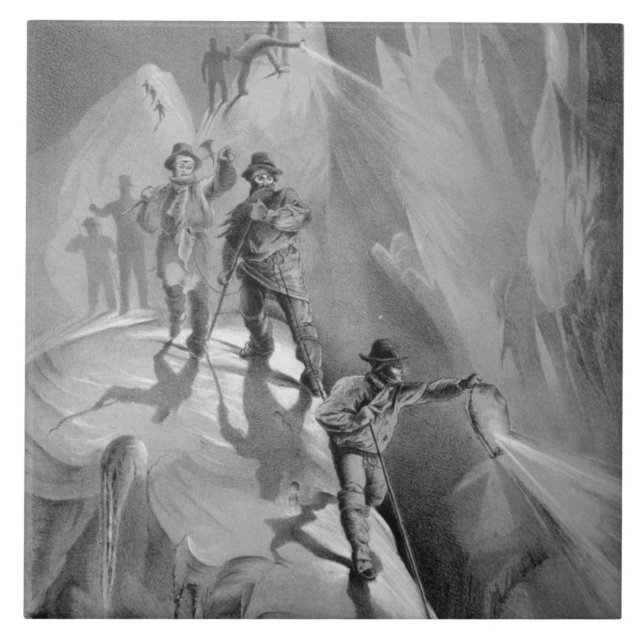 Climbing at Night, from 'Ten Scenes in the Last As Ceramic Tile (Front)