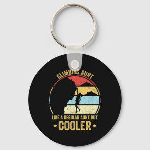 Climbing Aunt Like A Regular Aunt But Cooler Rock Key Ring