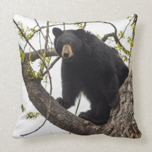 Climbing Black Bear Cushion
