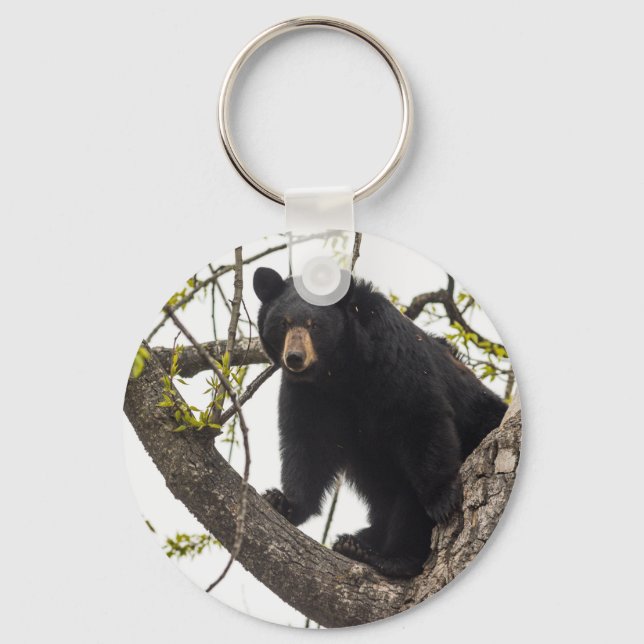 Climbing Black Bear Key Ring (Front)