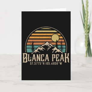 Climbing Blanca Peak Colorado Hiking Mountian Blan Card