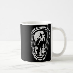 Climbing Boulder Mountains Carabiner Climbing Moun Coffee Mug