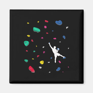 Climbing Boulder Wall Rock Climber Bouldering _2  Magnet