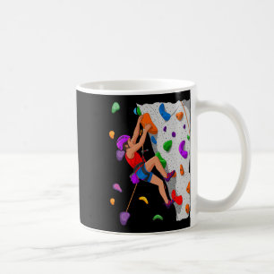 Climbing Boulder Wall Rock Climber Bouldering Coffee Mug