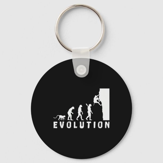 Climbing Bouldering Evolution  Key Ring (Front)