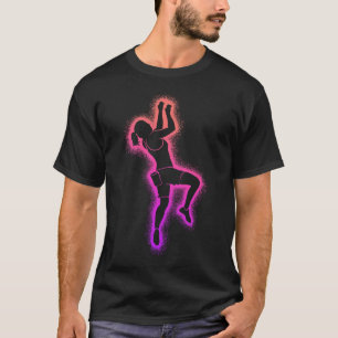 Climbing Bouldering Girls Women Rock Climber T-Shirt