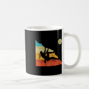 Climbing Bouldering Mountain Free Speed Girl Vinta Coffee Mug